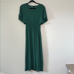 Elegant Green Maxi Dress